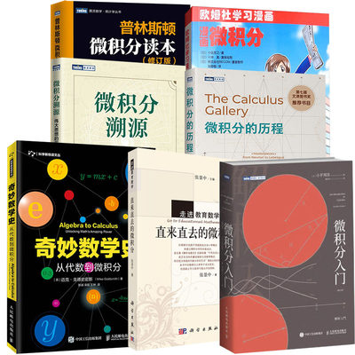 【全7册】直来直去的微积分普林斯顿微积分读本修订版微积分入门修订版漫画微积分奇妙数学史微积分的历程从牛顿到勒贝格微积分溯