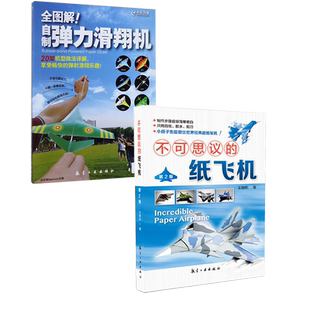 任选2本 全图解!自制弹力滑翔机+不可思议的纸飞机第二版学生航模爱好者亲子手工读物课外活动参考用书儿童科普读物儿童百科书籍