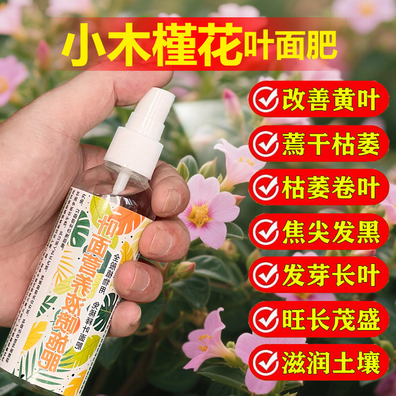 小木槿花专用肥料庭院盆栽树苗促分枝花肥树苗发芽开花营养液肥料