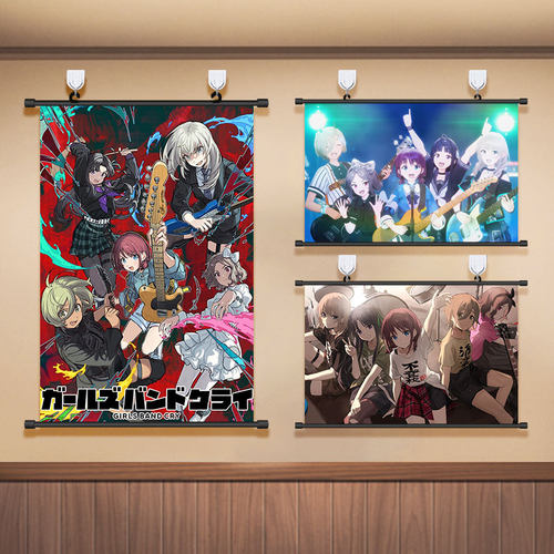 哭泣少女乐队海报GBC挂画装饰画卧室动漫周边寝室免打孔壁画贴纸