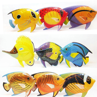 高仿真热带鱼泡沫鱼鲨鱼海豚金枪鱼旗鱼剑鱼模型海洋馆装饰鱼商场