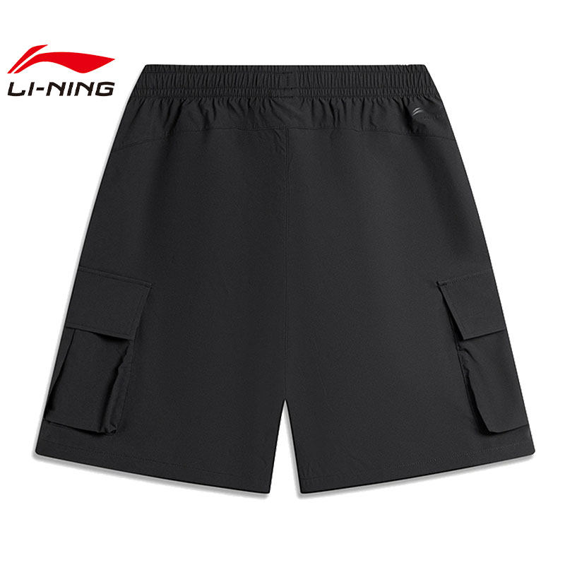 LINING李宁男子CROSS运动时尚百搭潮流宽松休闲短裤裤子AKSU517