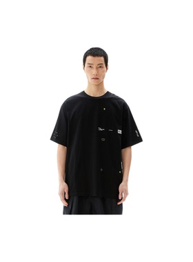 李宁LNG都市机能系列男子短袖定位印花宽松针织运动T恤FABB021