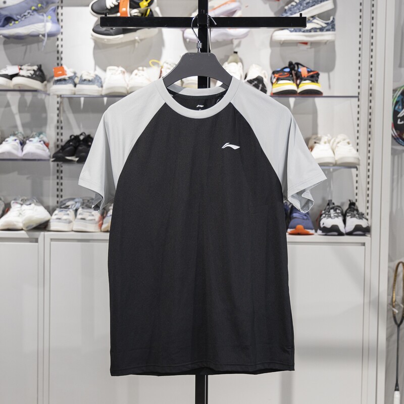 李宁短袖T恤男士2024新款冰丝速干透气夏季健身运动上衣ATSU783