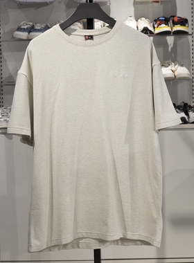 中国李宁短袖T恤男子2023夏季运动休闲宽松纯棉圆领文化衫AHST169