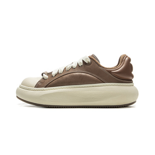 李宁云游C4D系列女子百搭轻质回弹舒适厚底潮流运动休闲鞋AZGU052