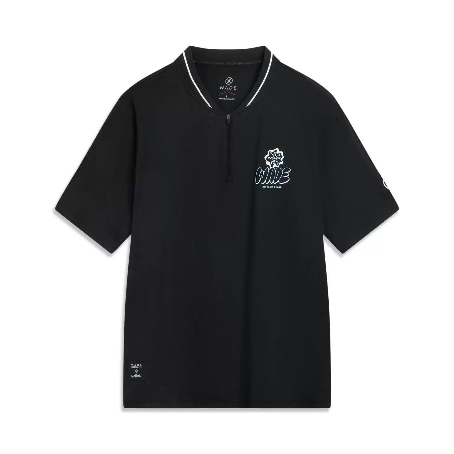 李宁正品韦德 x Jay Flow联名系列男子运动休闲短袖POLO衫APLV671