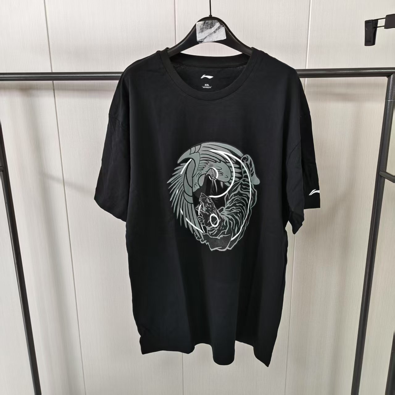《购买前看详情B品》李宁短袖夏季男款休闲运动舒适T恤AHSN735