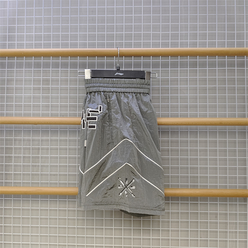 李宁五分裤男子2024秋季韦德系列宽松透气运动速干短裤AKSU757