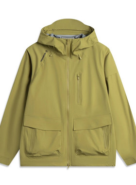 李宁连帽防风男子冬季防风运动风衣时尚宽松春秋保暖AEMV011