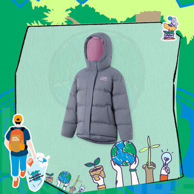 李宁羽绒服女大童户外时尚