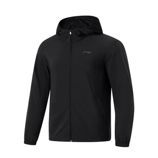 李宁端防晒款运动风衣男款2024夏新款防风休闲夹克外套AFDU659