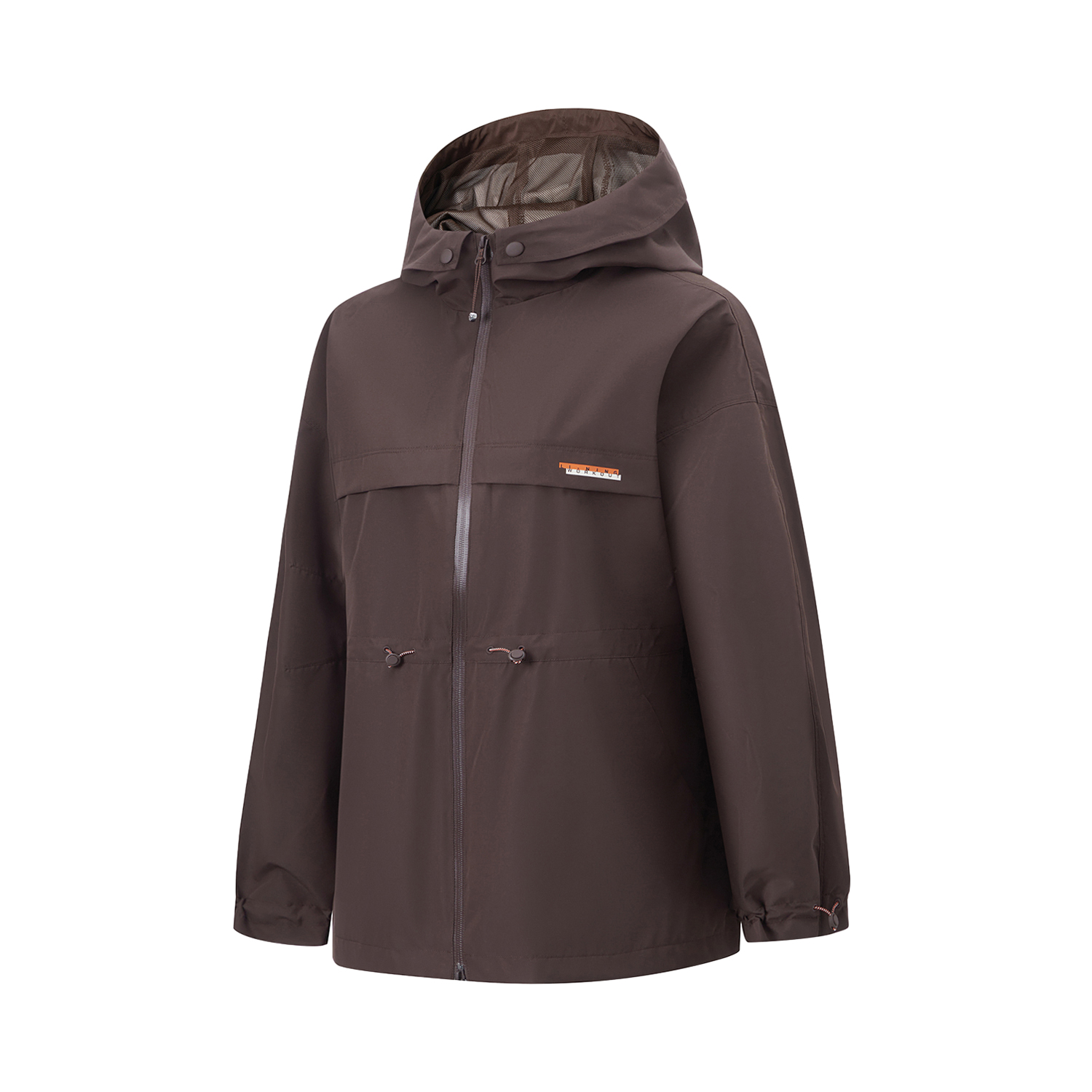 李宁女子健身系列连帽风衣