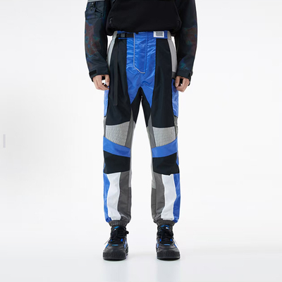 李宁秋季LNG未来玩家系列拼接撞色卫裤时尚束脚裤男女同款FHAC011