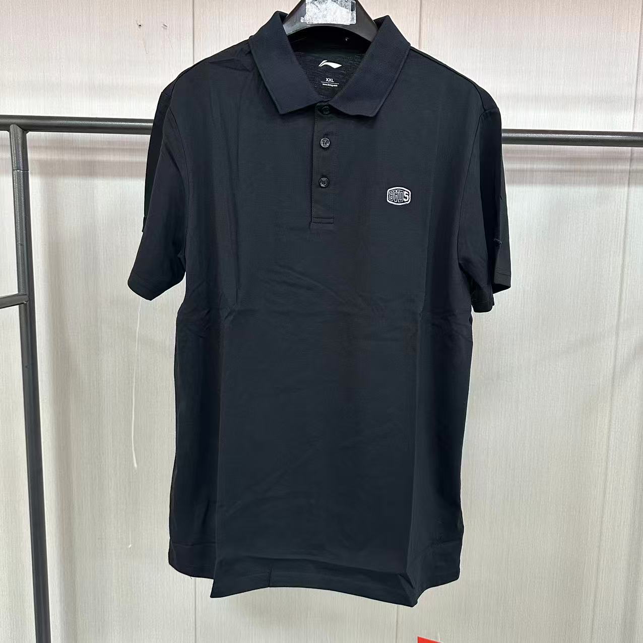 《购买前看详情B品》李宁短袖衫男款运动T恤透气休闲POLO衫APLL04