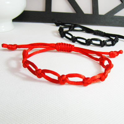 manual weave fashion Red rope Bracelet men and women Year of fate Red Hand rope Jewelry black Bracelet lovers giftin the Accessories/Fashion Jewelry, Bracelets  category - from Buy2taobao.com to provide professional Taobao agent buy service