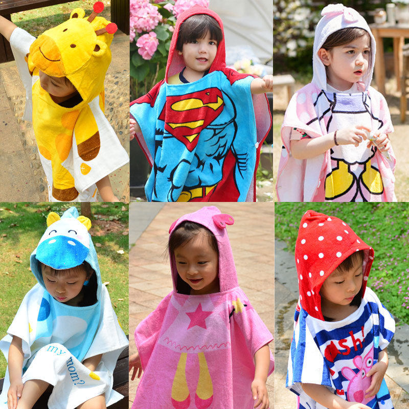 宝宝纯棉卡通儿童浴巾斗篷沙滩巾浴袍带帽吸水可穿式游泳毛巾料衣,运动/瑜伽/健身/球迷用品,浴巾/吸水巾,淘宝优惠券,粉丝福利购,淘宝优惠卷
