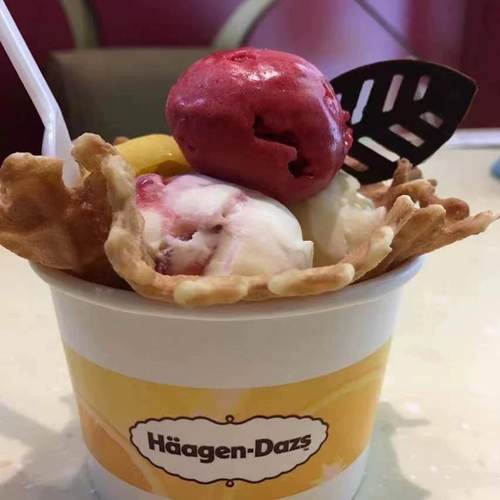 到店兑换哈根达斯冰淇淋单球杯经典口味通用电子券全国通用90克
