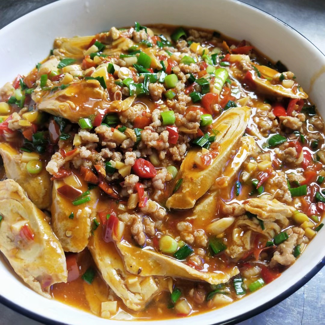 豆腐帘子四川崇州地道名小吃怀远三绝之新鲜发酵豆腐帘子帘丝顺丰