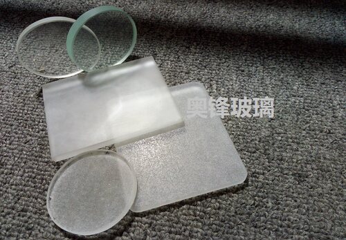 高温磨砂玻璃500度 钢化玻璃视镜 耐热灯具镜片加工定制