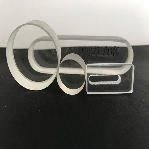 高温光学玻璃、石英硼硅透明圆形方形玻璃片、耐高温视镜光学片