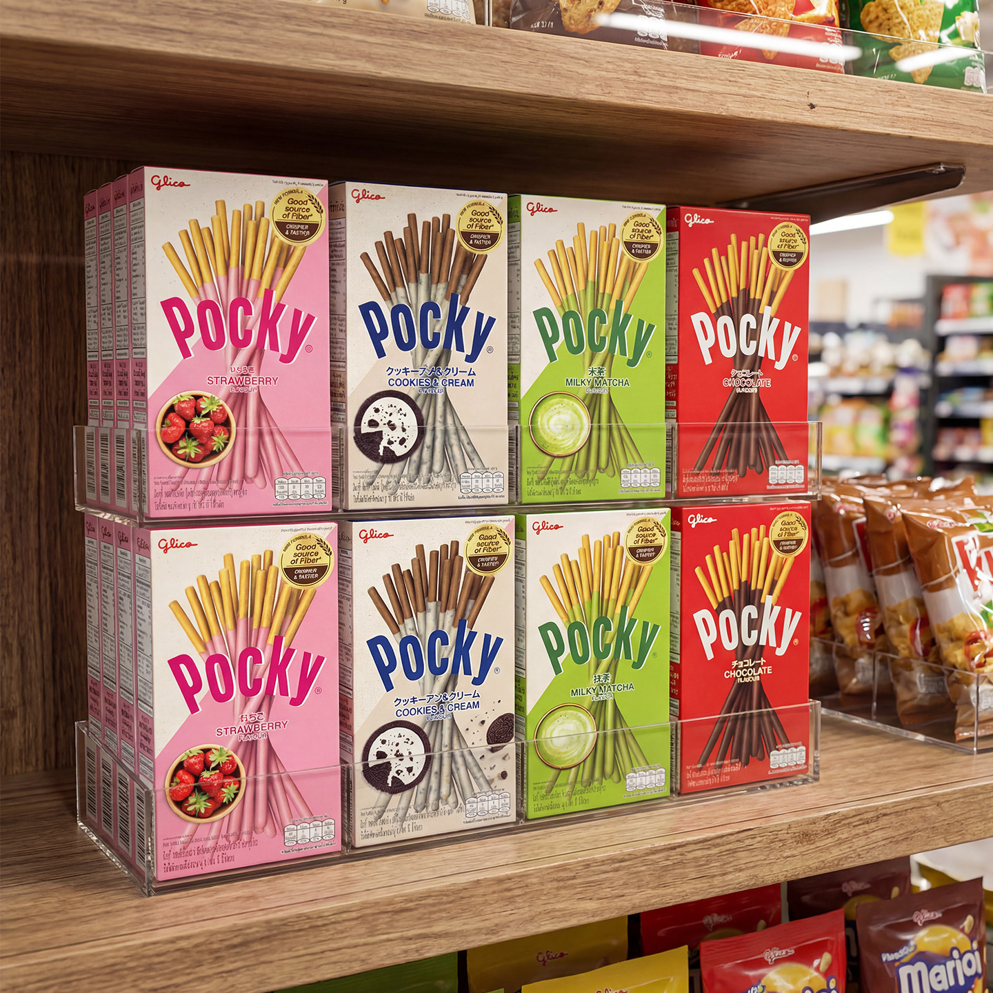 泰国格力高PRETZ抹茶味百力滋手指棒棒夹心饼干Pocky百奇休闲零食