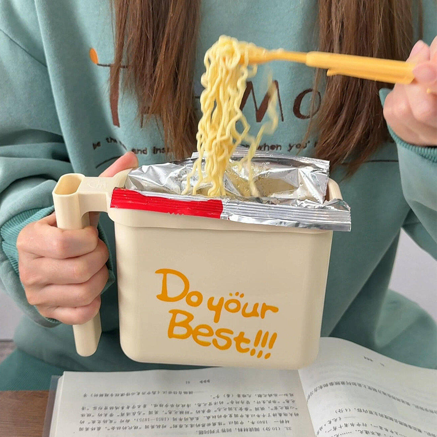 袋装泡面碗宿舍学生带手柄个人专用上班大容量免洗直接泡懒人神器,餐饮具,泡面碗,淘宝优惠券,粉丝福利购,淘宝优惠卷