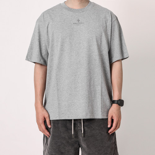 实年服工夏季纯棉宽松落肩T恤男