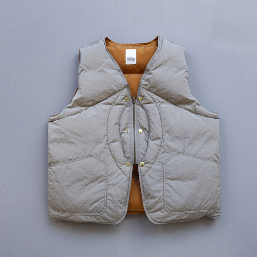 男士两面穿90%白鸭绒羽绒马甲