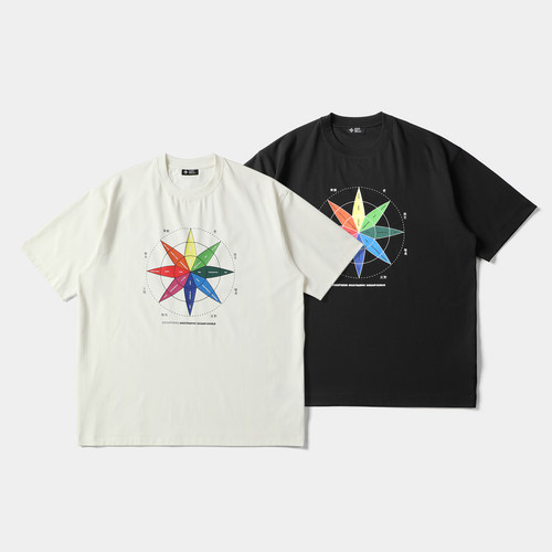 夏季质感个性印花T恤男