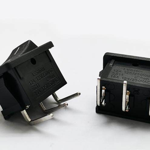 国产船型开关弯脚引脚间距7mm