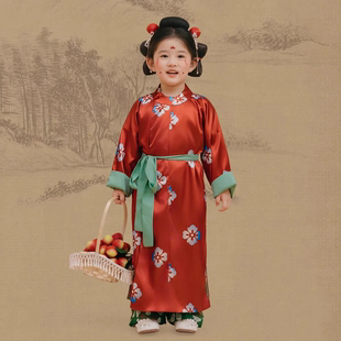 儿童摄影服装女童唐朝小仕女汉服影楼古风拍照道具女孩唐装写真照