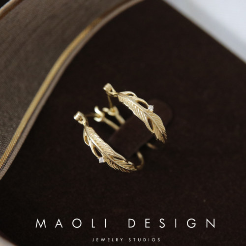 maoli稚羽925纯银百搭款锆石