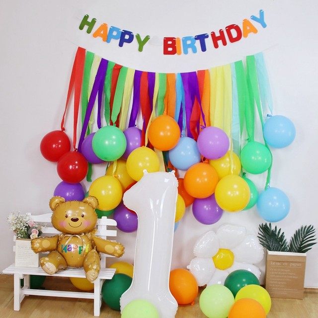 ins风户外春游飘带皱纹纸彩色气球儿童生日派对装饰活动背景墙品,节庆用品/礼品,飘空气球,淘宝优惠券,粉丝福利购,淘宝优惠卷