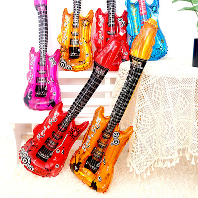 儿童生日吉他音符卡通气球婚礼幼儿园节日活动派对装饰布置道具品