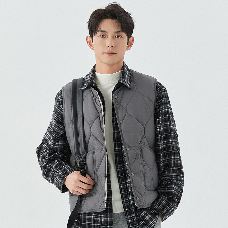2024新款羽绒棉马甲男秋冬保暖背心中老年爸爸装加绒加厚大码坎肩,男装,常规马甲,淘宝优惠券,粉丝福利购,淘宝优惠卷