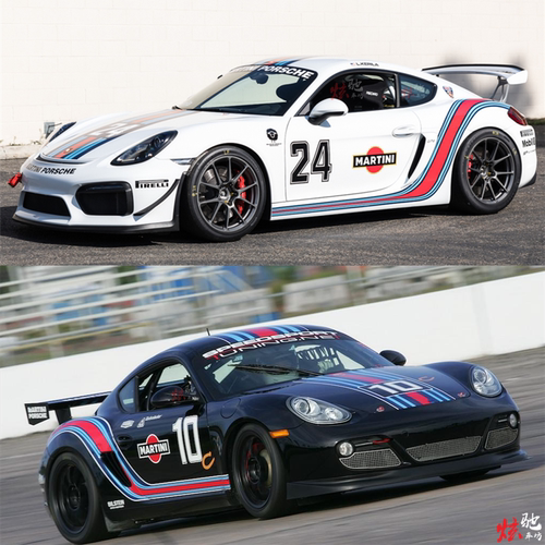 保时捷911车贴718 918Panamera Cayman拉花GT3马天尼赛车改装贴纸