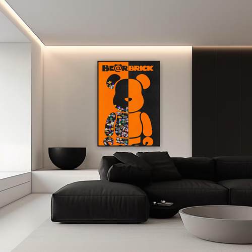 BE@RBRICK暴力熊积木熊画皮立体
