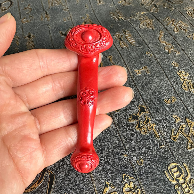 豁达客朱砂大如意挂件室内装饰