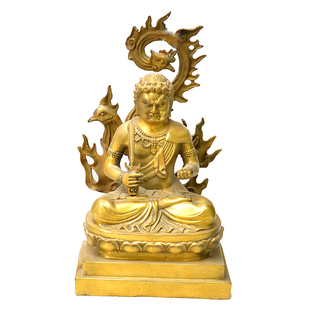 纯铜火德星君摆件天神工艺品摆件送证书