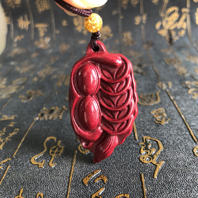 一夜暴富挂件紫金砂吊坠送证书