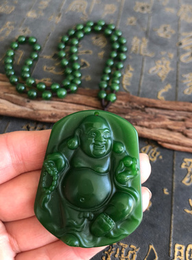 毛衣链玉佛挂件送证书