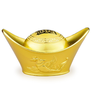 纯铜龙凤大元宝摆件房梁装饰元宝工艺品送证书