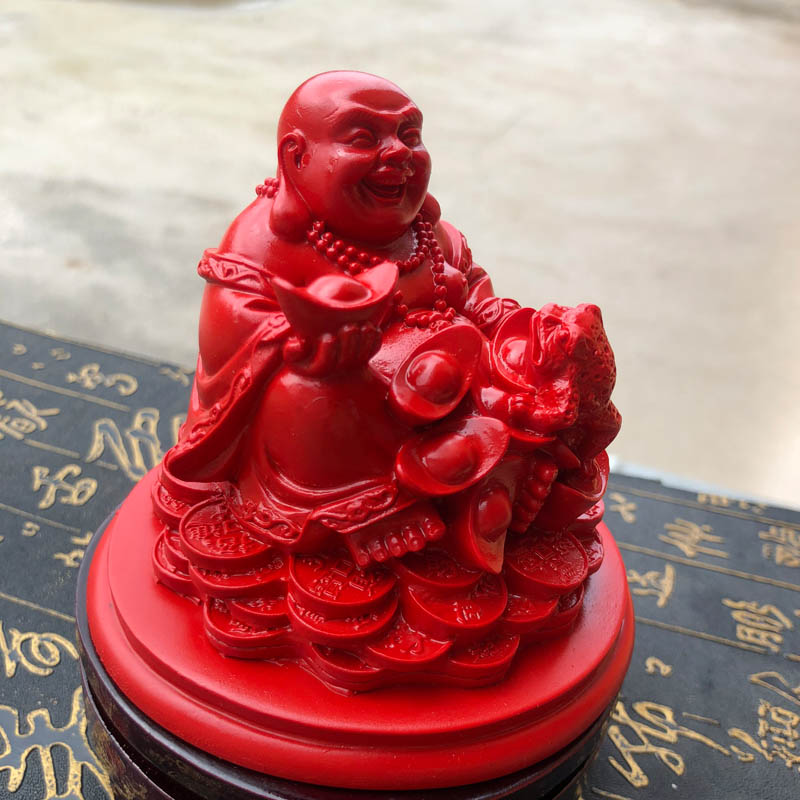 蝉联高含量朱砂帝王红金蟾摆件
