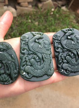 招财五行缺火吊坠朱雀玉佩