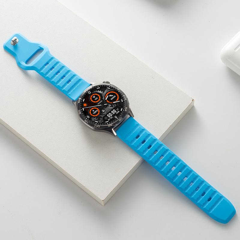 适用于华为GT2GT3GT4三星手表带watch5点点纹20MM22MM硅胶替换表