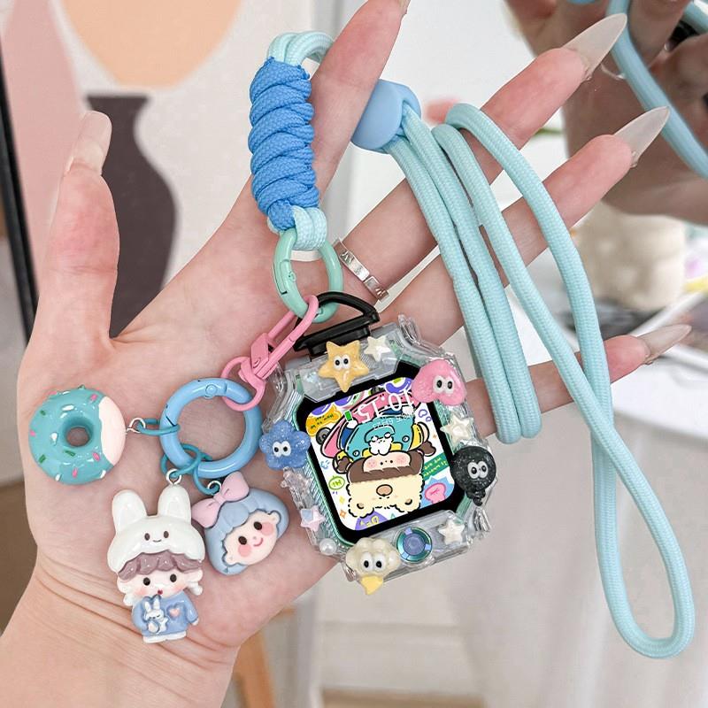 适用小天才电话手表Z6A表带Z10吊坠Z9/Z8挂脖绳Z7S挂链q2a/d3表壳