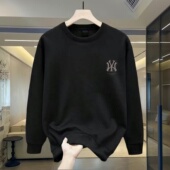 外贸撤回清仓捡漏圆领卫衣男女宽松长袖 t恤春秋冬青少年加绒上衣