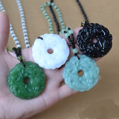 貔貅招财纳福吊坠平安扣民族风项