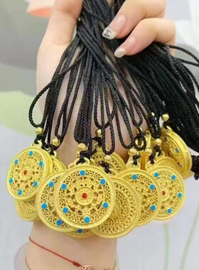 葫芦八宝罗盘花苞福锁胖福袋吊坠